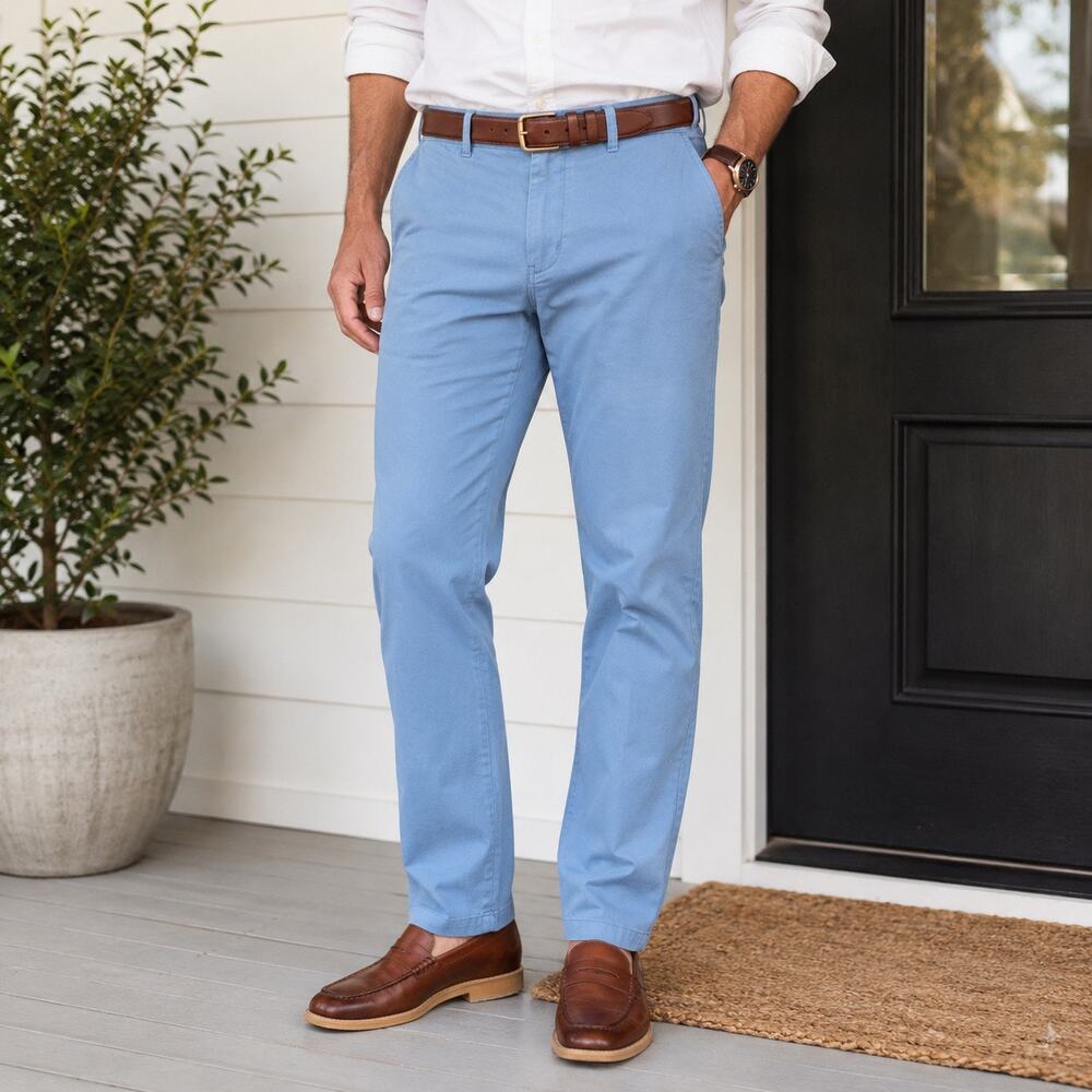 Southern Proper Thomasville Pants Men’s 40x30 Coastal Blue Chino Pants NWT